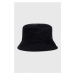 Oboustranný bavlněný klobouk Champion černá barva, bavlněný