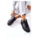 Women's Leather Sneakers Memory Foam BIG STAR II274320 Black