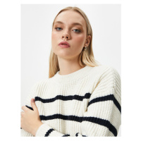 Koton Knitted Sweater Crew Neck