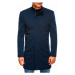 Tmavě modrý pánský jarní kabát Ombre Clothing C430