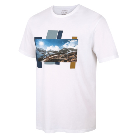 Husky Tee Skyline M, white Pánské bavlněné triko