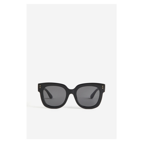 H & M - Hranaté sluneční brýle - černá H&M
