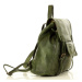 Dámský kožený batoh Mazzini M131 zelený