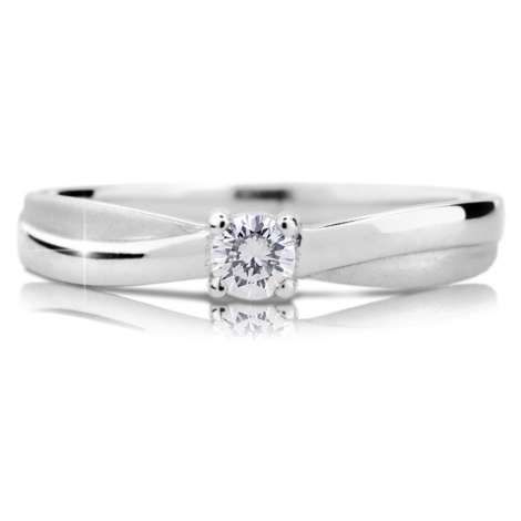 Cutie Diamonds Luxusní zásnubní prsten z bílého zlata s briliantem DZ6817-1906-00-X-2 60 mm Cutie Jewellery