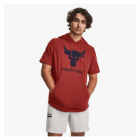 Under Armour Project Rock Terry Short Sleeve Hoodie Red