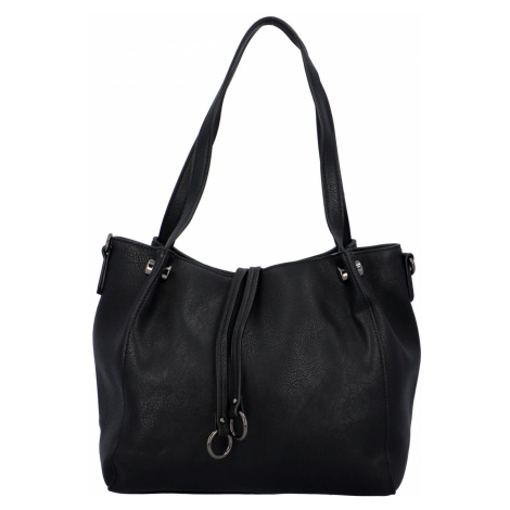 Dámská módní kabelka černá - FLORA&CO Pierryes černá FLORA & CO