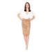 Elegantní semišová tužková sukně na patentky M453