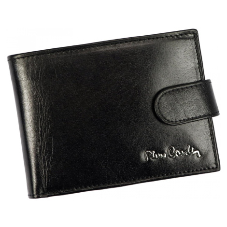 Pánská kožená peněženka na šířku Terenc, černá Pierre Cardin