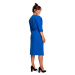 Zavinovací šaty s páskem na královská modř model 18004367 - BeWear
