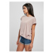 Ladies Modal Extended Shoulder Tee - duskrose