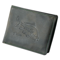 Pánská kožená peněženka KAPR tmavě zelená