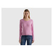 Benetton, Crew Neck Sweater In Pure Cotton