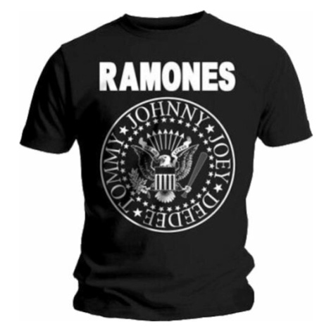 Ramones Tričko Seal Pánské Black