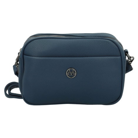 Trendy dámská koženková crossbody kabelka Karlita, tmavě modrá Maria C.