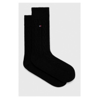 Ponožky s příměsí vlny Tommy Hilfiger černá barva