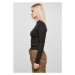 Ladies Rib Knit Turtelneck Sweater - black