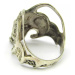 AutorskeSperky.com - Stříbrný prsten lebka - S1867