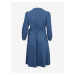 Modré dámské džínové zavinovací šaty ONLY CARMAKOMA Irina