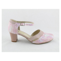 BARTON 18415 Dámské sandály na podpatku růžové