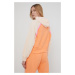 Bavlněná mikina New Balance WT21501PGZ dámská, oranžová barva, s aplikací