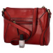 Luxusní dámská kožená kabelka Katana elegant, červená