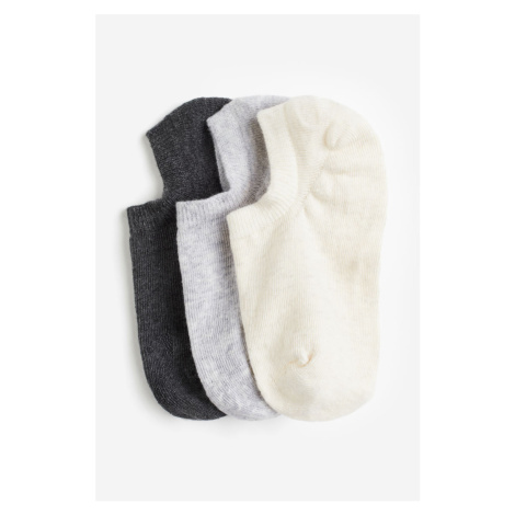 H & M - Neviditelné ponožky 3 páry - bílá H&M