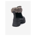 Černé dámské zimní kotníkové kožené boty UGG Ashton Addie