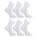 6PACK ponožky HEAD bílé