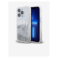 Liquid Glitter Arch Logo Zadní Kryt pro iPhone 15 Pro Transparent DKNY