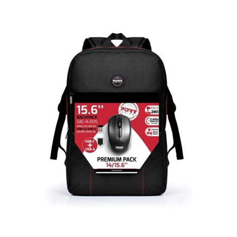 PORT DESIGNS Premium Backpack 14/15.6" Batoh + Wireless Mouse