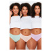 Trendyol Curve Lilac-Mint-Powder Packaged Panties