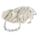 Lampglas Něžný náhrdelník White Romance s s ryzím stříbrem v perlách Lampglas NV1