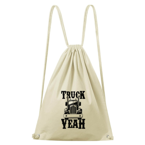 DOBRÝ TRIKO Bavlněný batoh s potiskem Truck yeah Barva: Natural
