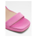 Růžové dámské sandály na klínku ALDO Nuala