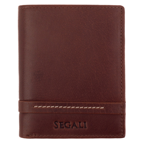 SEGALI Pánská kožená peněženka 947 brown