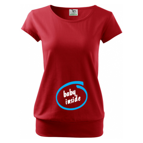 Těhotenské tričko s vtipným motivem Baby inside BezvaTriko