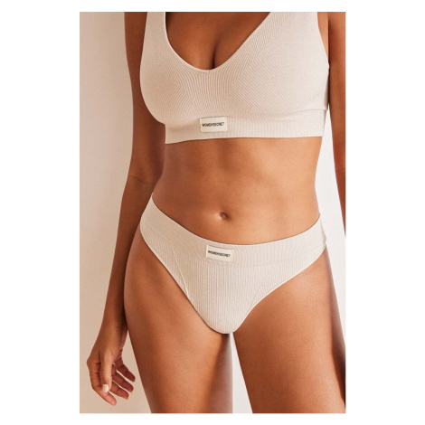 Tanga women'secret SEAMLESS 1 béžová barva, 5128081 Women´Secret