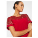 Bonprix BPC SELECTION šaty s pajetkovou vsadkou Barva: Červená, Mezinárodní