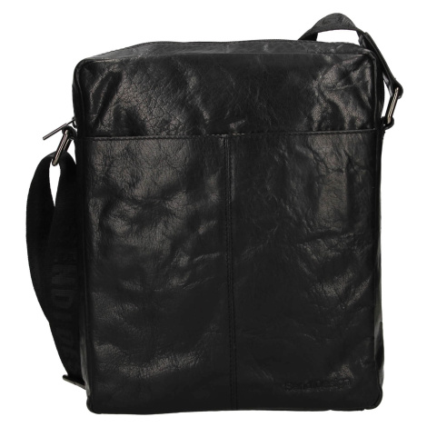 Pánská kožená taška přes rameno SendiDesign Feelixs - černá Sendi Design