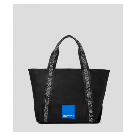 Kabelka karl lagerfeld jeans urban nylon tote černá