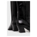Kožené kozačky Vagabond Shoemakers ALINA dámské, černá barva, na podpatku, 5321.060.20