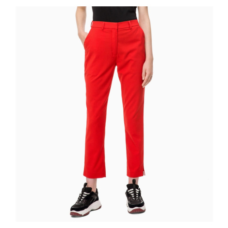 Calvin Klein dámské červené volnočasové 7/8 kalhoty