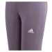 adidas LINEAR LEGGINGS Dívčí legíny, vínová, velikost