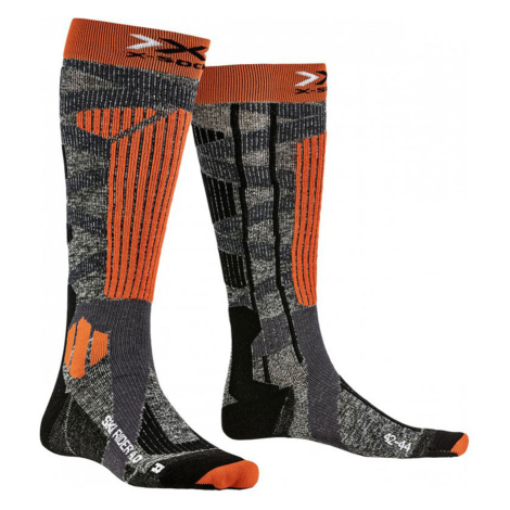 Ponožky X-Socks SKI RIDER 4.0 oranžová|šedá