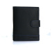 Pánská kožená peněženka Timotej černá/modra