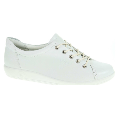 Ecco Dámské polobotky Soft 2.0 20650301007 white Bílá