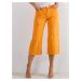 Dámské oranžové krátké džíny -orange Denim vzor