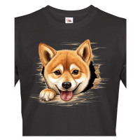 Pánské tričko s potiskem Šiba inu -  tričko pro milovníky psů
