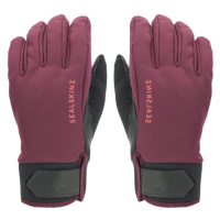 Sealskinz Waterproof All Weather Insulated Glove Red/Black Cyklistické rukavice