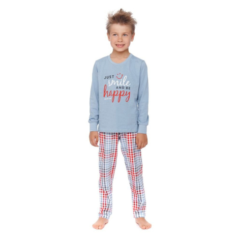 Chlapecké pyžamo Flow modré smile dn-nightwear